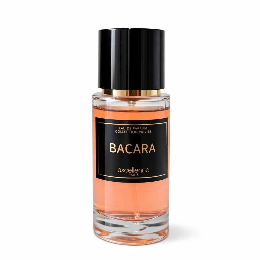 Eau de parfum Bacara notes safran, ambre et bois
